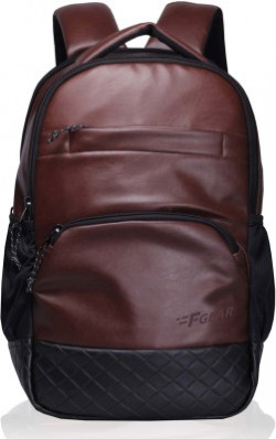 F GEAR Luxur 25 L Laptop Backpack(Brown)