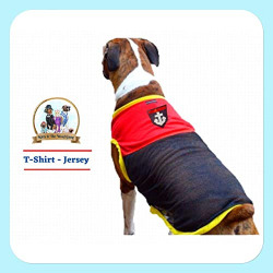 Kitty & The Woof Gang Black Velvet Dress Embellished with a Beautiful Patch, Small, 1 Gram