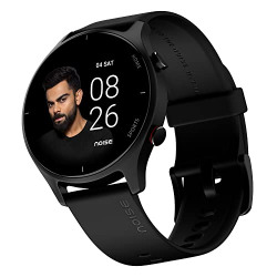 Noise Twist Round dial Smart Watch with Bluetooth Calling, 1.38  TFT Display, up-to 7 Days Battery, 100+ Watch Faces, IP68, Heart Rate Monitor, Sleep Tracking (Jet Black)