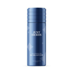 Just Herbs Long Lasting, Refreshing Body Spray, Natural Deodorant for Men - Phthalate-Free Formula,150 ml (Musk Divine)