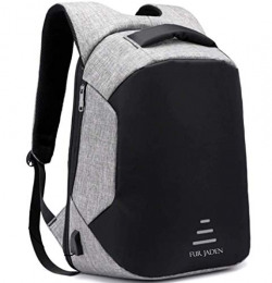 FUR JADEN 15.6 Anti Theft Laptop Backpack with USB Charging Port Unisex Bag for College Office Suitable for Men Women
