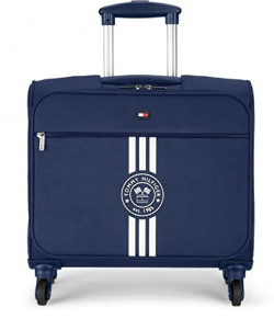 Tommy Hilfiger Planetary Plus Unisex Polyester Overnighter Navy Blue - 45 Cms Small Size