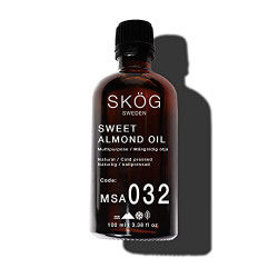 Skog Sweden Natural Sweet Almond Oil/Pure and Cold Pressed/Moroccan Sweet Almond Oil (Pack of 1, 100ml)