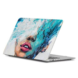 ISEE 360 Laptop Skin Lady Abstract Vinyl Stickers Multicolour (L X H 16 X 11 Inch)