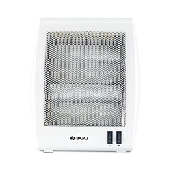 Bajaj RHX-2 Halogen Heater|2 Heat Settings-400W/800W|Noiseless Operation|DuraElement With 1-Yr Heating Element Warranty by Bajaj|Convection Room Heater For Winter|2-Yr Warranty By Bajaj|White