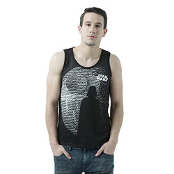 Star Wars by Wear Your Mind Men's Printed Vest (STWV0061_M) Black