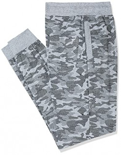 Integriti Men's Regular Track Pants (INT-LP-CP703 R/L GRYMBK_M_Grey Melange/Black_M)