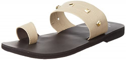 WalkTrendy Mens Beige Open Toe Flats - 7 Uk (Wtmf83_Beige_7)
