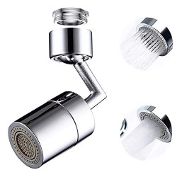 Universal Splash Filter Faucet 720 Rotating Faucet Extender Aerator with 2 Water Outlet Modes, 4-Layer Mesh Filter for Bathroom