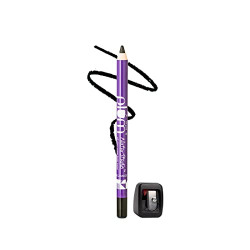 Plum Naturstudio All-Day-Wear Kohl Kajal, Matte Finish Black Brilliance With Free Sharpener, Smudge-Proof, Waterproof, 2-In-1 Eyeliner + Kajal Makeup, 1.2G