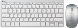 Zoook Magic Pad Combo/4 Device Connectivity/Dual Mode(BT+2.4G)/Keyboard & mouse Bluetooth Multi-device Keyboard(Silver)