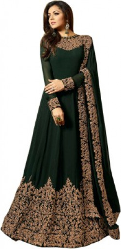 Kedar Fab Anarkali Gown(Dark Green)