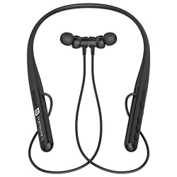 Portronics Harmonics Z4 Wireless Bluetooth 5.3 Neckband in Ear Earphones with Mic, 30Hrs Playtime, Gaming Mode, Voice Assistance, Magnetic Latch, IPX4 Water Resistant, Type C Fast Charging(Black)
