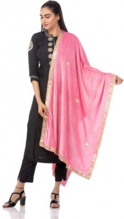 Traditions Bazaar Velvet Embroidered Women Dupatta