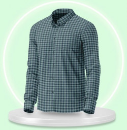 TRIPR Men Checkered Casual Dark Green, Black Shirt