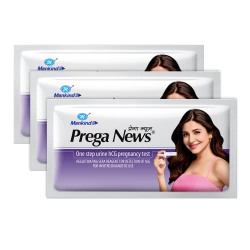 Prega News One Step Urine HCG Pregnancy Test Kit Device (Pack of 3)
