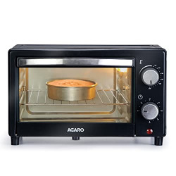 AGARO Marvel 9L Oven Toaster Griller, Cake Baking, Grilling, Toasting, OTG, 800 Watts, (Black).