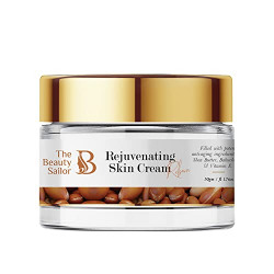 The Beauty Sailor Premium Rejuvenating, Anti Aging & Face Brightening Cream with Vitamin E & Shea Butter | Firming, Moisturizing Day & Night Cream For Men & Women | All Skin Types & Paraben Free - 50g
