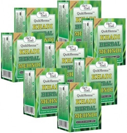 byPurenaturals Genuine Har.Khadi Herbal Pure Black Color Kali Mehndi 65gm Pack of 8 Natural Mehendi(Pack of 8)