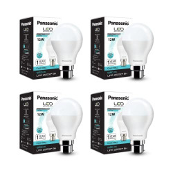 Panasonic 12W B22 LED Cool Day Light Bulb (White) - Pack of 4