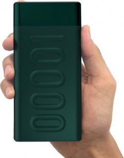 Ambrane 10000 mAh Power Bank (20 W, Quick Charge 3.0, Power Delivery 2.0)(Green, Lithium Polymer)