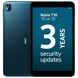 Nokia T10 Android 12 Tablets with 8 HD Display, 8MP Rear Camera, AI face Unlock, All-Day Battery, WiFi | 3 + 32GB, 8 inches - Blue