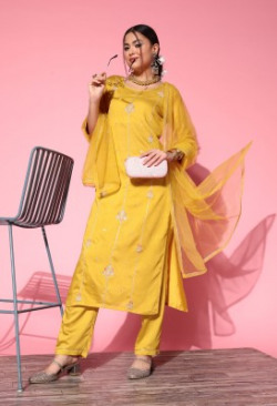 SheWill Women Kurta, Pant And Dupatta Set