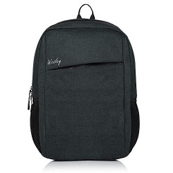 Wesley Unisex Milestone Casual Waterproof Laptop Office School College Business Travel Backpack (Dimensions: 12.5x18 inches) (Compatible with 15.6 inch laptops), Black