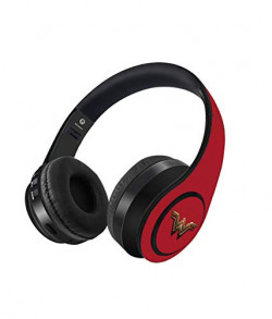 Macmerise Logo Wonder Woman On-Ear Bluetooth Headphone with Upto 10 Hours Playback, FM Radio, SD Card, Soft Padded Ear Cushions and Passive Noise Isolation | Decibel Wireless Headphone