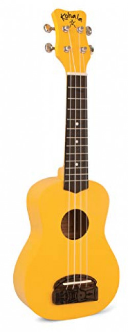 Kohala Ukulele Tiki Series Soprano -Yellow KT-SYE