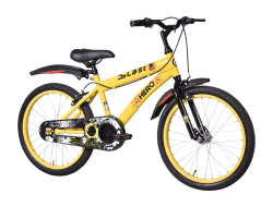 Hero Blast 20T Kids Cycle with mudguards | Yellow | Easy Self assembly | Hero Cycle for age 7 to 10 years boys and girls | Frame : 12 Inches