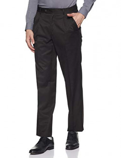 Van Heusen Men's Formal Trousers (8907271299466_VHTP1M03791_Dark Brown_30W x 30L)