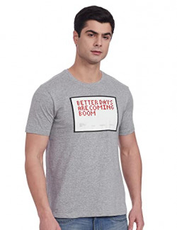 Colt Men's Slim T-Shirt (CLMERNK10135G09_Grey Melange M)