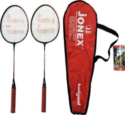 JONEX Junior BUNIYAD Badminton Racket Set (2 Rackets and 3 SHUTTLECOCKS) Badminton Kit @Hipkoo
