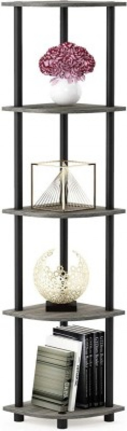 Lilac Solid Wood Corner Table(Finish Color - BLACK, DIY(Do-It-Yourself))