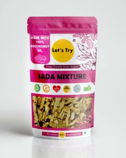 Let's Try - Sada Mixture -| Made with Pure Groundnut Oil | Snack Without Palm Oil | No additives & Preservatives | 100% Natural Indian Authentic Taste | 250gm (Pack of 3), Light