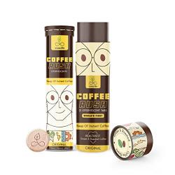 svaa.life World's First COFFEE RUSH 21 Instant Coffee effervescent tablets | Green Coffee & Natural Caffeine, Vegan, Zero Refined Sugar | Drop & Drink | Makes 21 cups | Ready in seconds | Hot & Cold (21 tablets)