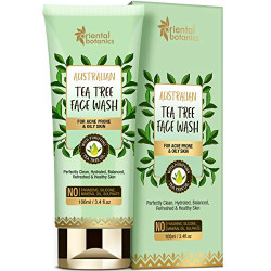 Oriental Botanics Australian Tea Tree Anti-Acne Face Wash, 100 ml | Infused withTea Tree | Gives Clear Skin & Fights Acne | No Parabens & Sulphates | Cruelty Free & Vegan