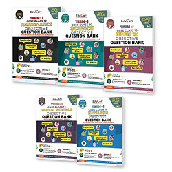 Educart TERM 1 MCQ Question Bank Bundle Maths, Science, English SST, Hindi B Class 10 2021