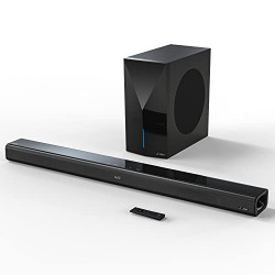 F&D HT-388D 240W 2.1 Channel Dolby Digital Plus Sound Bluetooth Soundbar with Wireless Subwoofer & Remote Home Theatre, Powerful Bass, Bright LED Display, HDMI (ARC), Optical, USB