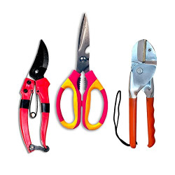 CINAGRO Heavy Duty Pruning Shears, Pruning Secateurs and Gardening Scissor - Comfortable, Durable Gardening Kit for Garden Use