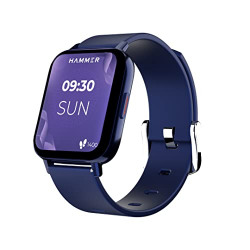 HAMMER Pulse 3.0 1.69  Calling Smart Watch with SpO2, Blood Oxygen Monitoring, Continuous Heart Rate, Full Touch & Multiple Watch Faces (Blue)