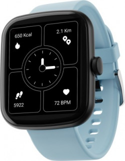 boAt Wave beat 1.69Inch HD display with complete health monitoring Smartwatch(Blue Strap, Free Size)