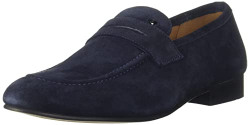 Arrow Men's Rushmore Navy Leather Slip ON-8 UK (2FA21460N01)