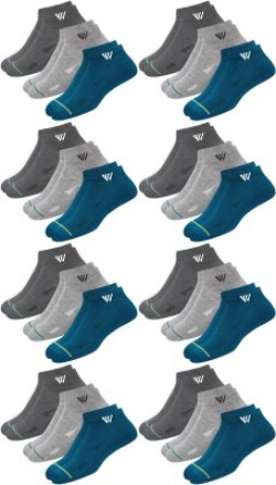 Winget Men & Women Solid Ankle Length(Pack of 12)