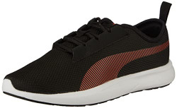 Puma Mens Zeppelin Black-Cherry Tomato-White Sneaker - 9UK (39140601)