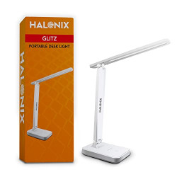 Halonix Glitz led Desk Lamp (Rechargeable Table Lamp/Study lamp) 3-in-1 Color, with Touch dimming
