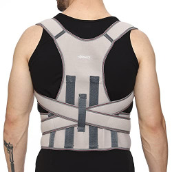 HPA-CARE Posture Corrector for Men and Women - Comfortable and Adjustable Brace for Upper Back, Shoulder and Neck Pain Relief