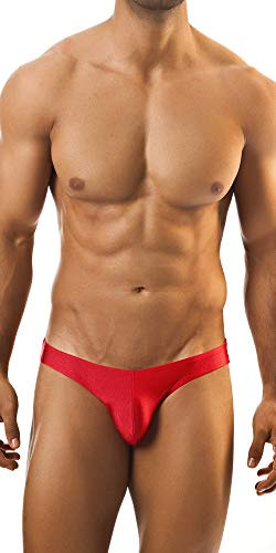 BRUCHI CLUB Men's net Thongs (Pack of 1) (BRC-ML-FOXY001-RD XL_Red_XL)