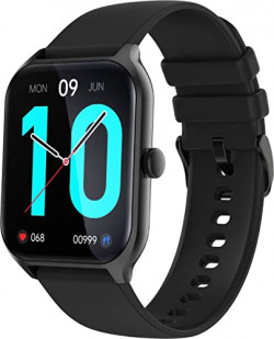 Pebble Cruise 1.96" Infinite Display, 320 * 386 High-Resolution Bluetooth Calling Smartwatch, Rotating Crown, AI Health Sensors & Voice Assistant, 125+Sports Mode, 100+Watch Faces - Jet Black